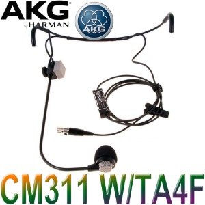AKG CM311 W/TA4F / SHURE 호환 / CM311 W TA4F / CROWN 헤드셋 마이크 / 단일지향 콘덴서 마이크 (레퍼런스, 헤드원, 공연용) / 에이케이지 무선 헤드셋 마이크 / 가수 공연 행사 이벤트 에어로빅 / CM311 WTA4F