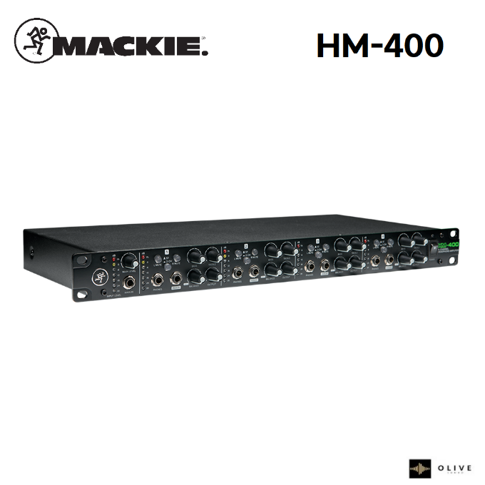 MACKIE 맥키 HM-400 4채널 헤드폰 앰프 분배기 랙타입 HM 400
