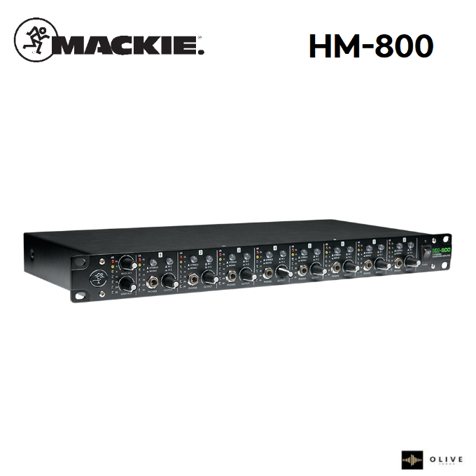 MACKIE 맥키 HM-800 8채널 헤드폰 앰프 분배기 랙타입 HM800